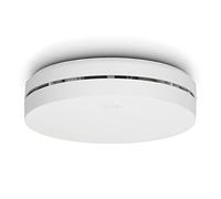 Alecto SA-300 Détecteur de fumée Compact - Batterie 10 Ans, Alarme Forte 85 DB, Conforme EN14604, Bouton Test Silencieux, Installation Facile - Blanc