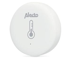 Alecto SMART-TEMPT10 Capteur Zigbee température & humidité - nécessite une passerelle, autonomie 30 mois, compatible Tuya/Smart Life App - Blanc