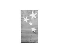ALECTO Stars Tapis Enfant - 80 x 150 cm - Polypropylene - Gris Clair