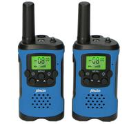 Alecto Talkie-walkies FR-115BW – Lot de 2 pour enfants, portée jusqu'à 7 km – Bleu/Noir