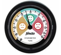 Alecto WS-05 Hygromètre - mesure l'humidité relative - sans piles - pour une utilisation en intérieur - analogique - 60mm ⌀ - noir