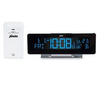 Alecto WS-2500 Station météo sans Fil - capteur extérieur, écran Couleur, température et humidité int./ext., prévisions animées 12-24 h, Horloge DCF, Alarme Min/Max, Design élégant - Noir