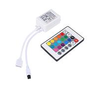 ALED LIGHT® 24 Touches Télécommande IR et Blanc IR Contrôleur Pour RGB LED Bande 3528 SMD Ruban Lumineuse
