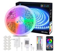 ALED LIGHT 24V LED Ruban LED Bluetooth 10M,600 LEDS Super Lumineux 5050 RGB | SMD Multicolore Bande led Flexible avec Télécommande IR et Alimentation pour Intérieur Chambre Fête Maison decor