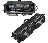 Aleemin Sac de télescope rembourré absorbant les chocs avec roulettes, étui à roulettes de 101,6 cm de grande capacité, sac de voyage pour télescope avec plusieurs poches pour télescope et accessoires