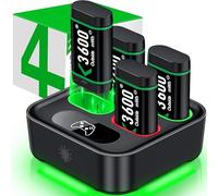 ALEEMTRY 4 X 3600mWh Batterie Manette Xbox Series X, Batterie Manette Xbox Charge Rapide de 2,5 Heures, Batterie Xbox avec Interface Type-C pour Manette Xbox Series X/S/Xbox One/Xbox One S/X/Elite