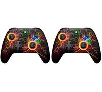 ALEEMTRY Manette Switch Pro Sans Fil - Contrôleur Compatible Switch/Lite/OLED, Android, iOS, PC(via câble USB) avec Vibration/Gyroscope 6 axes/Turbo et LED (Lot de 2)