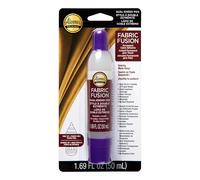 Aleene's Fabric Fusion Stylo Pointe Colle à Double extrémité pour Tissu 50 ML, Formulation à Base de Caoutchouc synthétique ou adhésif similaire, Blanc, 1,69 fl oz Pen