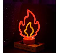 ALEENFOON enseigne lumineuse LED néon décor de chambre veilleuses éclairage intérieur à piles et alimenté par USB Lampes de nuit et de table pour Bar de fête de Noël (Rose Flamant)