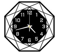 ALEENFOON Métal Pendules Murales Silencieuse sans Tic-tac Horloge Murale Design Moderne À Quartz Pendule Murale pour Salon Chambre Cuisine Bureau 12 Pouces (Noir Blanc)