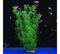 ALEGI Grandes Plantes d'aquarium artificielles en Plastique décoratives sans Danger pour Tous Les Poissons 53,3 cm de Haut (Vert)
