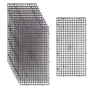 ALEGI Lot de 12 séparateurs d'aquarium en plastique pour cage à œufs - Plateau inférieur - Grille d'isolation - Séparateur de vitre (S, 12 pièces, noir)