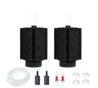 ALEGI Lot de 2 filtres en éponge bio avec support en céramique pour aquariums clairs et silencieux pour crevettes Betta Fry Tiny Fish Tank