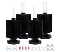 ALEGI Lot de 4 grands filtres éponge pour aquarium avec ventouses, clapet anti-retour pour l'élevage des crevettes Betta (moyen pour 70 à 127 l)