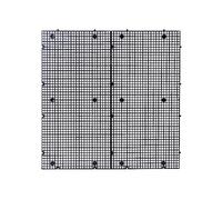 ALEGI Lot de 4 grilles d'isolement pour aquarium - Noir