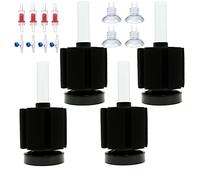 ALEGI Lot de 4 petits filtres en éponge bio avec ventouses, clapets anti-retour pour aquarium de 19 litres, 38 litres, 78 litres (4 pièces)