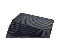 ALEGI Lot de 8 grilles d'isolement pour aquarium - En plastique - Noir