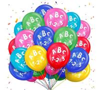 ALEGRE® 30 ballons ABC pour la rentrée scolaire