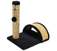 ALEjon Cadre d'escalade pour Chat, Griffoir pour Chat, Plate-Forme de Saut pour Chat, Jouet pour Chat Plus Planche à Griffe de meulage, Nid pour Animaux de Compagnie,Noir
