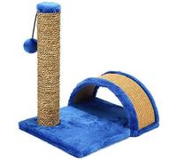 ALEjon Cadre d'escalade pour Chat, Griffoir pour Chat, Plate-Forme de Saut pour Chat, Jouet pour Chat Plus Planche à Griffe de meulage, Nid pour Animaux de Compagnie,Bleu