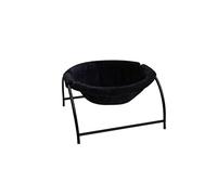 ALEjon Hamac Rond pour Chat, nid d'hiver en Peluche, Chaud et détachable, pour Animal de Compagnie (Couleur : Argento, Taille : 43 x 43 x 24 cm)