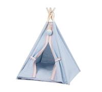 ALEjon Lit apaisant pour Chien, lit pour Chat, tipi pour Animaux de Compagnie, Tente Pliable pour Animaux de Compagnie, lit pour Chat avec Coussin, chenil à Pompon, Tapis de Matelas pour Animaux de