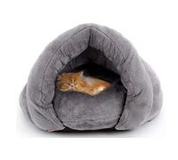 ALEjon Lit pour Chien apaisant Automne Hiver Chiot Lit pour Animaux de Compagnie Chat Chien Doux Chaud Nid Chenil Lit Cave Maison Sac De Couchage Tapis Tapis Tente Animaux Lits Confortables Nid pour