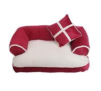 ALEjon Lit pour Chien apaisant de Luxe Confortable pour Animal de Compagnie, canapé Chaud pour Chien, Maison pour Chiot, chenil Confortable, nid de Chat, Tapis de Couchage, Coussin pour Animal de