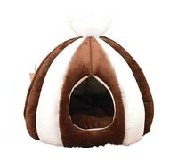 ALEjon Lit pour Chien apaisant Lit pour Animal de Compagnie Tente pour Animaux de Compagnie Lit de Grotte Impression Lit de Maison pour Chat Nid de Chat Auto-Chauffant Confortable Triangle Lit pour