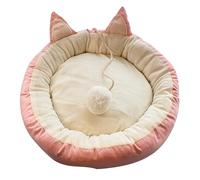 ALEjon Lit pour Chien apaisant Lit pour Animal de Compagnie Tente pour Animaux de Compagnie Lit de Grotte Impression Chat Maison Lit Nid de Chat Auto-Chauffant Confortable Triangle Lit pour Chien