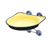 ALEjon Nid de Chat à Ventouse, Perchoirs de fenêtre pour Chat Suspendus Universels Quatre Saisons, Fournitures pour Animaux de Compagnie avec Un hamac (Couleur: Jaune)