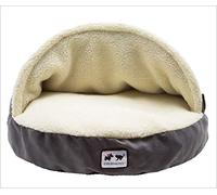 ALEjon Nid pour Animal Domestique - Nid Chaud pour Animal Domestique - Sac de Couchage pour Chat et Chiot, Facile à Nettoyer, Gris, XL