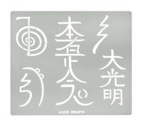Aleks Melnyk #100 Pochoir en métal pyrogravure, symboles Reiki, pochoirs symboles japonais, pochoir lettre chinoise, Dai Ko Myo, modèle d'artisanat gravure sur bois, gravure, sculpture sur bois,