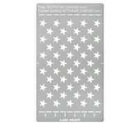 Aleks Melnyk No.429 Pochoir de drapeau américain 50 étoiles en acier inoxydable, modèles en métal Union 50 étoiles