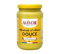 ALÉLOR - Sauce Moutarde Douce D'Alsace - Fine et Onctueuse · Fabriquée à la Meule de Pierre · Idéale pour les Viandes, Charcuteries et Plats du Terroir - Le Pot de 350g - Le Lot De 4