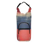 Alena Aenami Sac banane carré pour bouteille d'eau Bleu rouge Sac isotherme pour bouteilles d'eau Sac porte-bouteille d'eau Convient aux bouteilles de 590 ml, 680,4 g, 946,2 g, 1234 g, Carré bleu