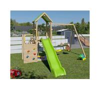 Aléo by Trigano Aire de jeux en bois, balançoires, escalade et toboggan - Ultra Xperience - J-24600P1