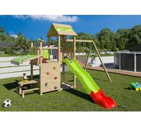 Aléo by Trigano Aire de jeux en bois traité portique 2 balançoires - Snack Xpression - J-24730P1