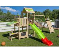 Aléo by Trigano Aire de jeux en bois traité portique 2 balançoires - Snack Xpression XL - J-24731P1