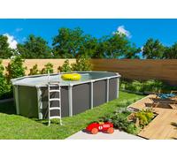 Aléo by Trigano Piscine hors-sol Trigano en acier - Osmose anthracite 7,30 x 3,65 m + acc. - PI9730