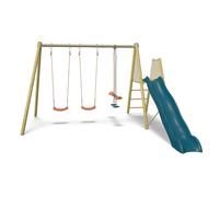 ALÉO BY TRIGANO-Portique 2 balançoires en bois et métal Trigano - 2,32 m