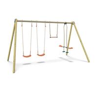 ALÉO BY TRIGANO-Portique 2 balançoires en bois et métal Trigano - 2,32 m