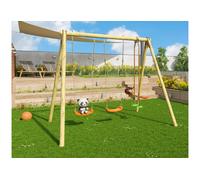 Aléo by Trigano Portique 2 balançoires en bois traité + face à face - Darifou - J-15461P6