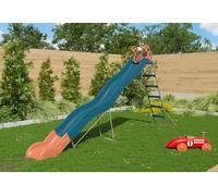 Aléo by Trigano Toboggan en plastique et métal double vague Valou - 380 cm - J-32111P4