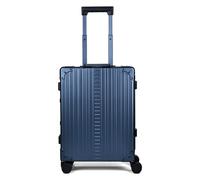 Aleon Valise cabine Traveler International à 4 roues en Aluminium, 55 cm bleu