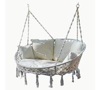 ALEOS. AS-S Design Chaise Suspendu Pliables pour 2 Personnes Maui avec Beaucoup des Coussins (sans Support)