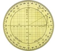 ALEPH Rapporteur trigonométrie Rapporteur circulaire - 11 cm