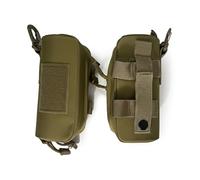 Alephnull Étui à lunettes tactique unisexe Molle - Étui à lunettes de soleil rigide pour l'extérieur, la randonnée, le trekking, le cyclisme, les voyages, marron, taille unique