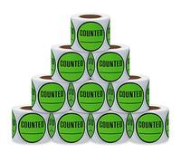 Aleplay Lot de 10 rouleaux de 300 autocollants de contrôle des stocks de 5,1 cm pour expédition et inventaire