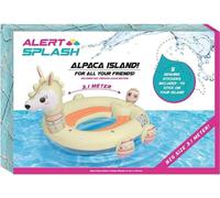 Alert Splash Île gonflable pour lama avec 5 autocollants 310X270X175 Cm